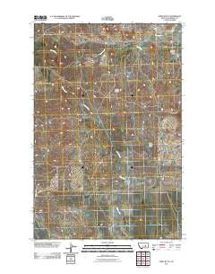 Emma Butte Montana Historical topographic map, 1:24000 scale, 7.5 X 7.5 Minute, Year 2011