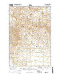 Emma Butte Montana Current topographic map, 1:24000 scale, 7.5 X 7.5 Minute, Year 2014