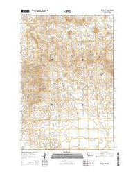 Emma Butte Montana Current topographic map, 1:24000 scale, 7.5 X 7.5 Minute, Year 2014