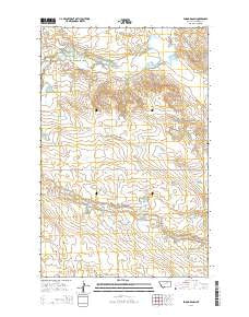 Emond Ranch Montana Current topographic map, 1:24000 scale, 7.5 X 7.5 Minute, Year 2014