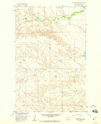 Engstrom Ranch Montana Historical topographic map, 1:24000 scale, 7.5 X 7.5 Minute, Year 1958