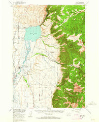 Ennis Montana Historical topographic map, 1:62500 scale, 15 X 15 Minute, Year 1949