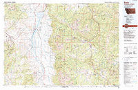 Ennis Montana Historical topographic map, 1:100000 scale, 30 X 60 Minute, Year 1989