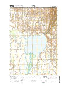 Ennis Lake Montana Current topographic map, 1:24000 scale, 7.5 X 7.5 Minute, Year 2014