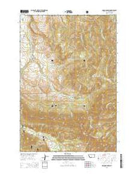 Enos Mountain Montana Current topographic map, 1:24000 scale, 7.5 X 7.5 Minute, Year 2014