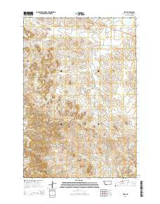 Epsie Montana Current topographic map, 1:24000 scale, 7.5 X 7.5 Minute, Year 2014