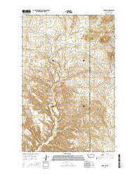 Eskay NE Montana Current topographic map, 1:24000 scale, 7.5 X 7.5 Minute, Year 2014