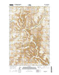 Eskay NW Montana Current topographic map, 1:24000 scale, 7.5 X 7.5 Minute, Year 2014