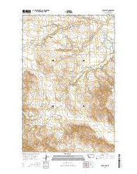 Ester Lake Montana Current topographic map, 1:24000 scale, 7.5 X 7.5 Minute, Year 2014