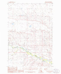 Ethels Coulee Montana Historical topographic map, 1:24000 scale, 7.5 X 7.5 Minute, Year 1986