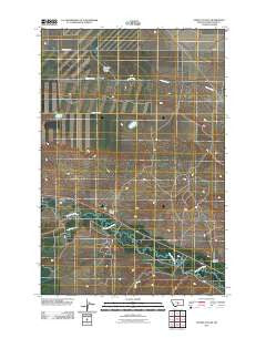 Ethels Coulee Montana Historical topographic map, 1:24000 scale, 7.5 X 7.5 Minute, Year 2011