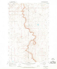 Ethridge NW Montana Historical topographic map, 1:24000 scale, 7.5 X 7.5 Minute, Year 1966