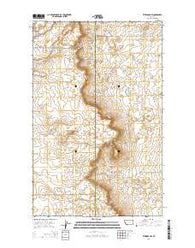 Ethridge NW Montana Current topographic map, 1:24000 scale, 7.5 X 7.5 Minute, Year 2014