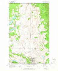 Eureka North Montana Historical topographic map, 1:24000 scale, 7.5 X 7.5 Minute, Year 1963