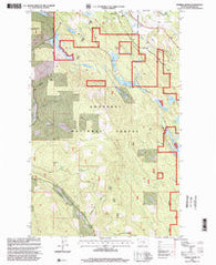 Eureka South Montana Historical topographic map, 1:24000 scale, 7.5 X 7.5 Minute, Year 1997
