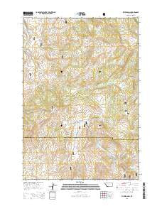 Eureka Basin Montana Current topographic map, 1:24000 scale, 7.5 X 7.5 Minute, Year 2014