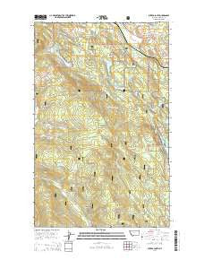 Eureka South Montana Current topographic map, 1:24000 scale, 7.5 X 7.5 Minute, Year 2014