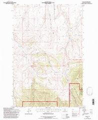 Evans Montana Historical topographic map, 1:24000 scale, 7.5 X 7.5 Minute, Year 1995