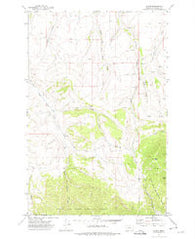 Evans Montana Historical topographic map, 1:24000 scale, 7.5 X 7.5 Minute, Year 1971