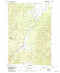 Evaro Montana Historical topographic map, 1:24000 scale, 7.5 X 7.5 Minute, Year 1984