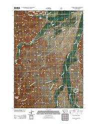 Everson Creek Montana Historical topographic map, 1:24000 scale, 7.5 X 7.5 Minute, Year 2011