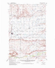 Fairfield Montana Historical topographic map, 1:62500 scale, 15 X 15 Minute, Year 1950