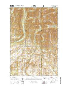 Fairview Peak Montana Current topographic map, 1:24000 scale, 7.5 X 7.5 Minute, Year 2014