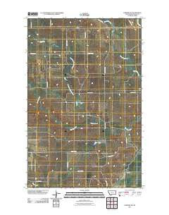 Fairview SW Montana Historical topographic map, 1:24000 scale, 7.5 X 7.5 Minute, Year 2011