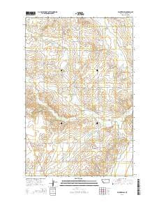 Fairview SW Montana Current topographic map, 1:24000 scale, 7.5 X 7.5 Minute, Year 2014