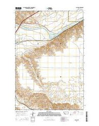 Fallon Montana Current topographic map, 1:24000 scale, 7.5 X 7.5 Minute, Year 2014