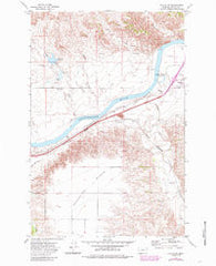 Fallon SW Montana Historical topographic map, 1:24000 scale, 7.5 X 7.5 Minute, Year 1972
