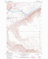 Fallon Montana Historical topographic map, 1:24000 scale, 7.5 X 7.5 Minute, Year 1966