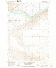Fallon Montana Historical topographic map, 1:24000 scale, 7.5 X 7.5 Minute, Year 1966