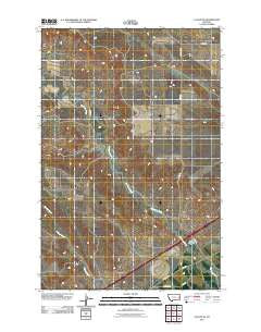 Fallon NE Montana Historical topographic map, 1:24000 scale, 7.5 X 7.5 Minute, Year 2011