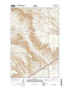 Fallon NE Montana Current topographic map, 1:24000 scale, 7.5 X 7.5 Minute, Year 2014
