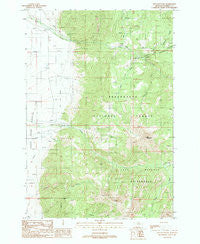 Fan Mountain Montana Historical topographic map, 1:24000 scale, 7.5 X 7.5 Minute, Year 1988