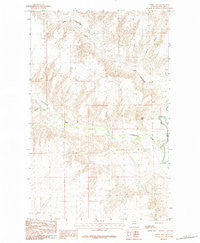 Fanny Hill Montana Historical topographic map, 1:24000 scale, 7.5 X 7.5 Minute, Year 1984