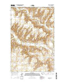 Fanny Hill Montana Current topographic map, 1:24000 scale, 7.5 X 7.5 Minute, Year 2014
