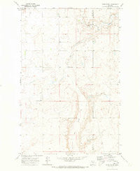 Faris School Montana Historical topographic map, 1:24000 scale, 7.5 X 7.5 Minute, Year 1970