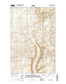 Faris School Montana Current topographic map, 1:24000 scale, 7.5 X 7.5 Minute, Year 2014