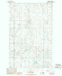 Ferdig Montana Historical topographic map, 1:24000 scale, 7.5 X 7.5 Minute, Year 1986