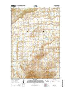 Fergus Montana Current topographic map, 1:24000 scale, 7.5 X 7.5 Minute, Year 2014