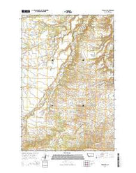Fergus NE Montana Current topographic map, 1:24000 scale, 7.5 X 7.5 Minute, Year 2014