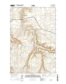 Fife Montana Current topographic map, 1:24000 scale, 7.5 X 7.5 Minute, Year 2014
