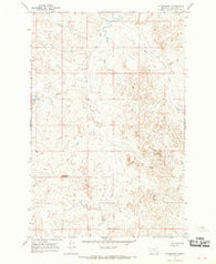 Fig Mountain Montana Historical topographic map, 1:24000 scale, 7.5 X 7.5 Minute, Year 1965