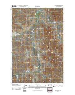 Fig Mountain Montana Historical topographic map, 1:24000 scale, 7.5 X 7.5 Minute, Year 2011