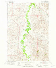 Fighting Butte Montana Historical topographic map, 1:24000 scale, 7.5 X 7.5 Minute, Year 1973