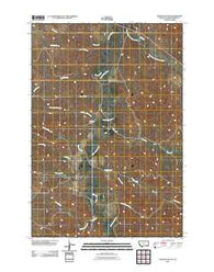 Fighting Butte Montana Historical topographic map, 1:24000 scale, 7.5 X 7.5 Minute, Year 2011