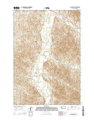 Fighting Butte Montana Current topographic map, 1:24000 scale, 7.5 X 7.5 Minute, Year 2014