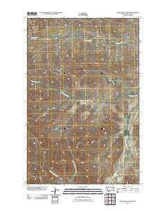 Figure Eight Creek Montana Historical topographic map, 1:24000 scale, 7.5 X 7.5 Minute, Year 2011